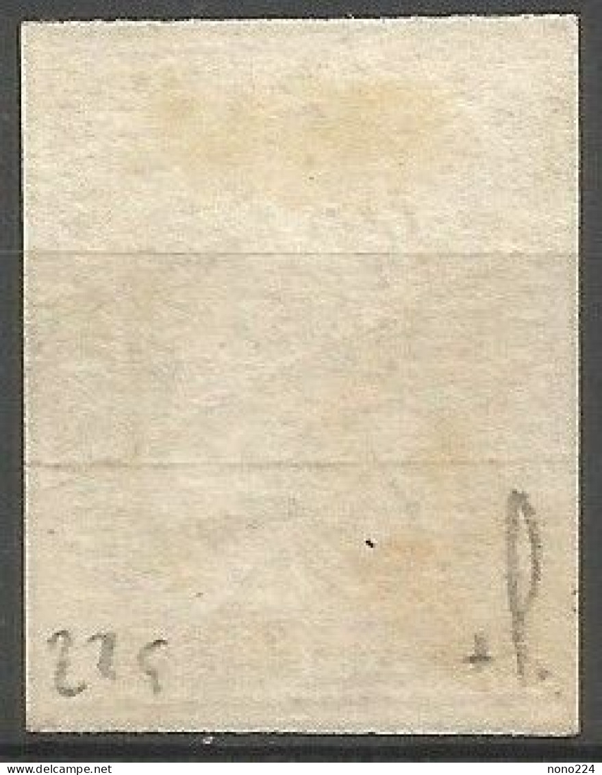 Timbre De 1857/62 ( Strubel / N°22G / Signé Marchand ) - Used Stamps