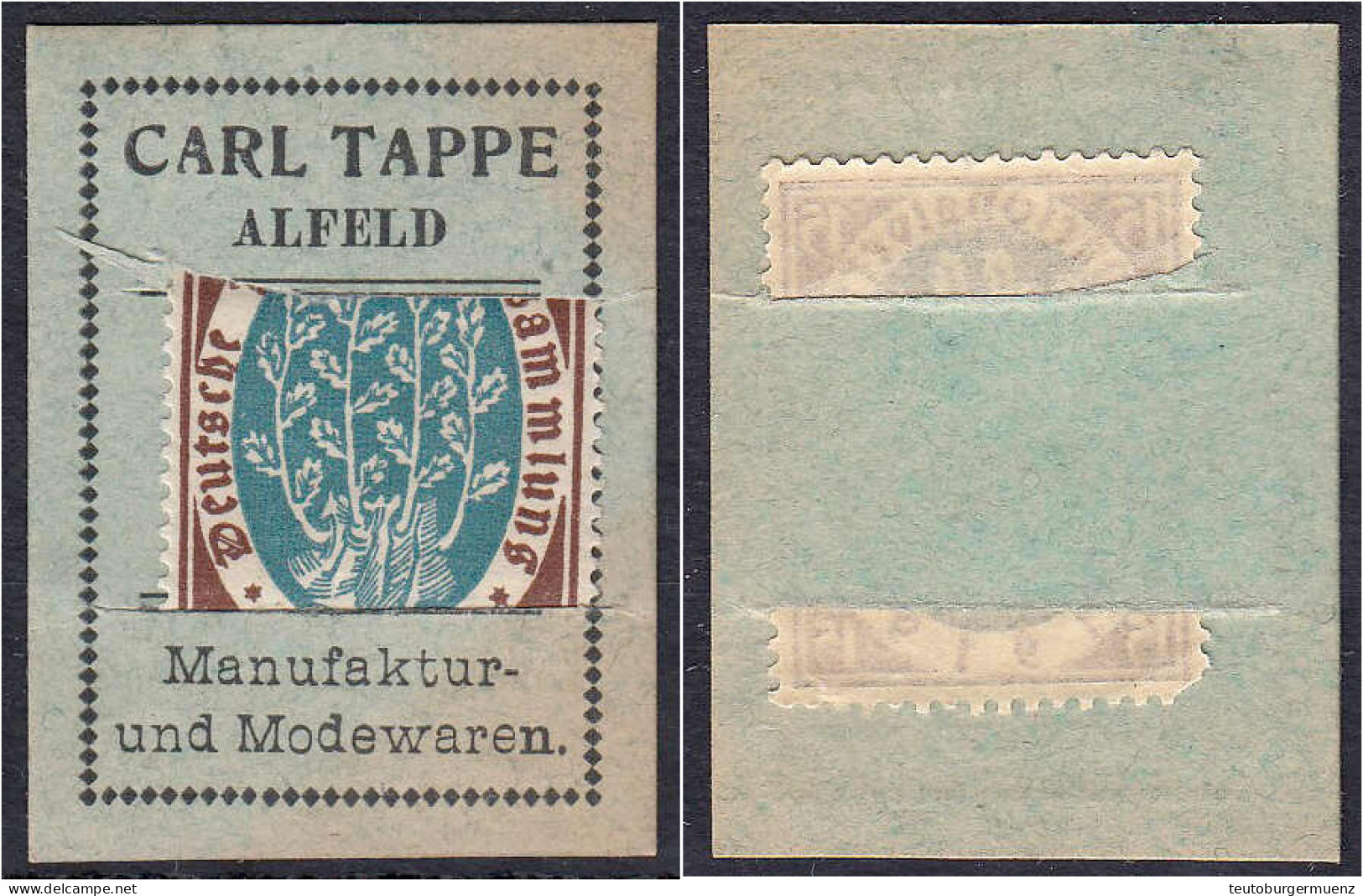 Carl Tappe, Manufaktur- Und Modewaren, 15 Pfg. O.D. I-II. Tieste 0030.15.01. - [11] Emissioni Locali