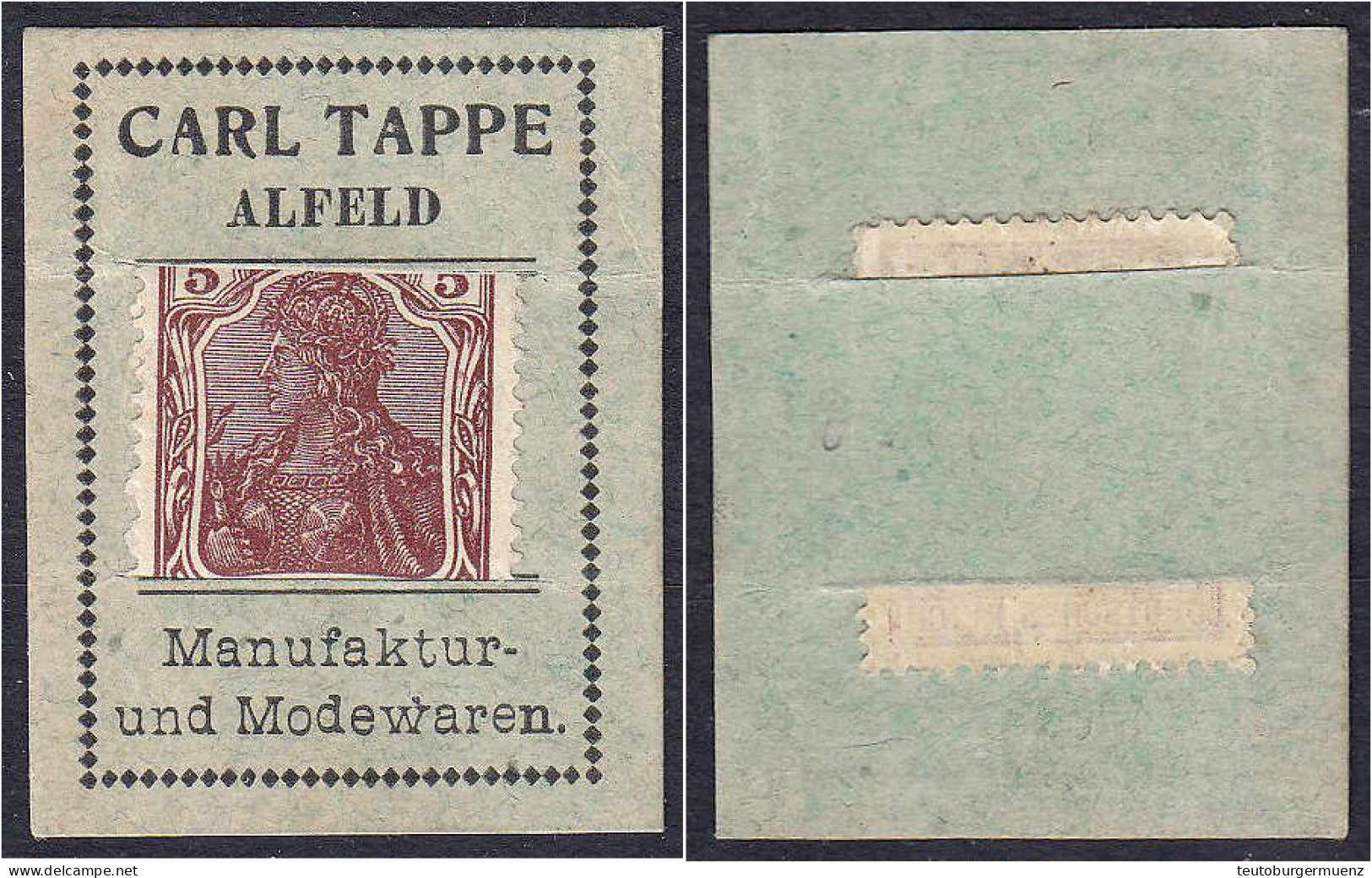 Carl Tappe, Manufaktur- Und Modewaren, 5 Pfg. O.D. I-II. Tieste 0030.15.01. - [11] Emissioni Locali