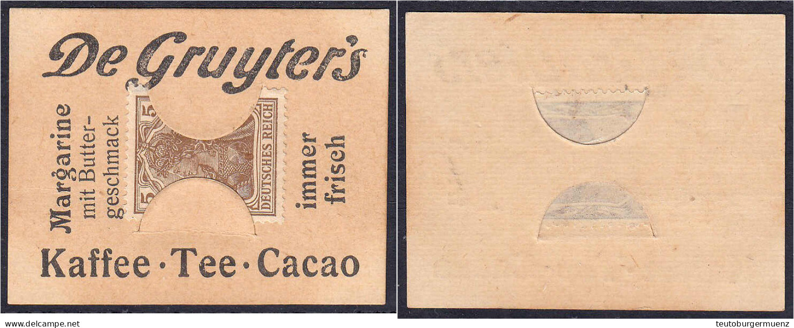 De Gruyter's, Kaffee, Tee, Cacao, 5 Pfg. O.D. Karton Sämisch. I-II. Tieste 0460.065.01. - [11] Emissioni Locali