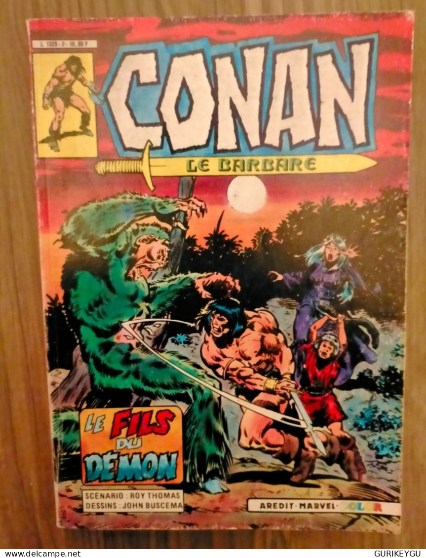 CONAN Le Barbare N° 2 Le Fils Du Démon 1984 ÉDITION Aredit Marvel  Color BIEN - Conan