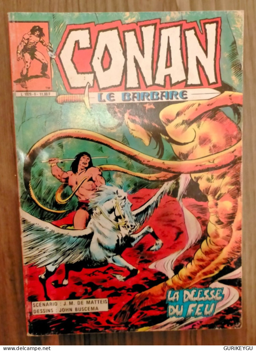 CONAN Le Barbare N° 6 La Déesse Du Feu 1985 ÉDITION Aredit Marvel  Color BIEN - Conan