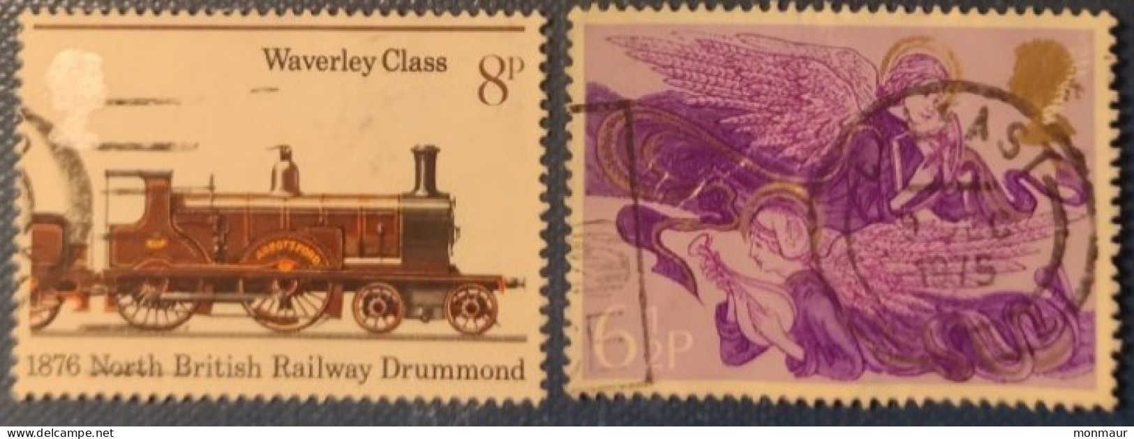 GRAN BRETAGNA 1975 NORTH BRITISH RAILWAY-CHRISTMAS - Used Stamps