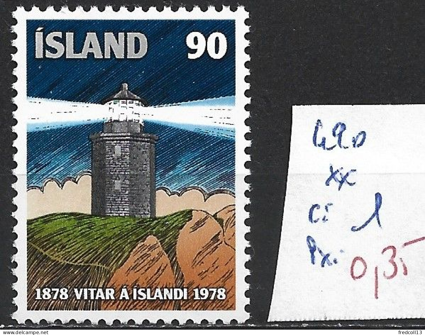 ISLANDE 490 ** Côte 1 € - Neufs