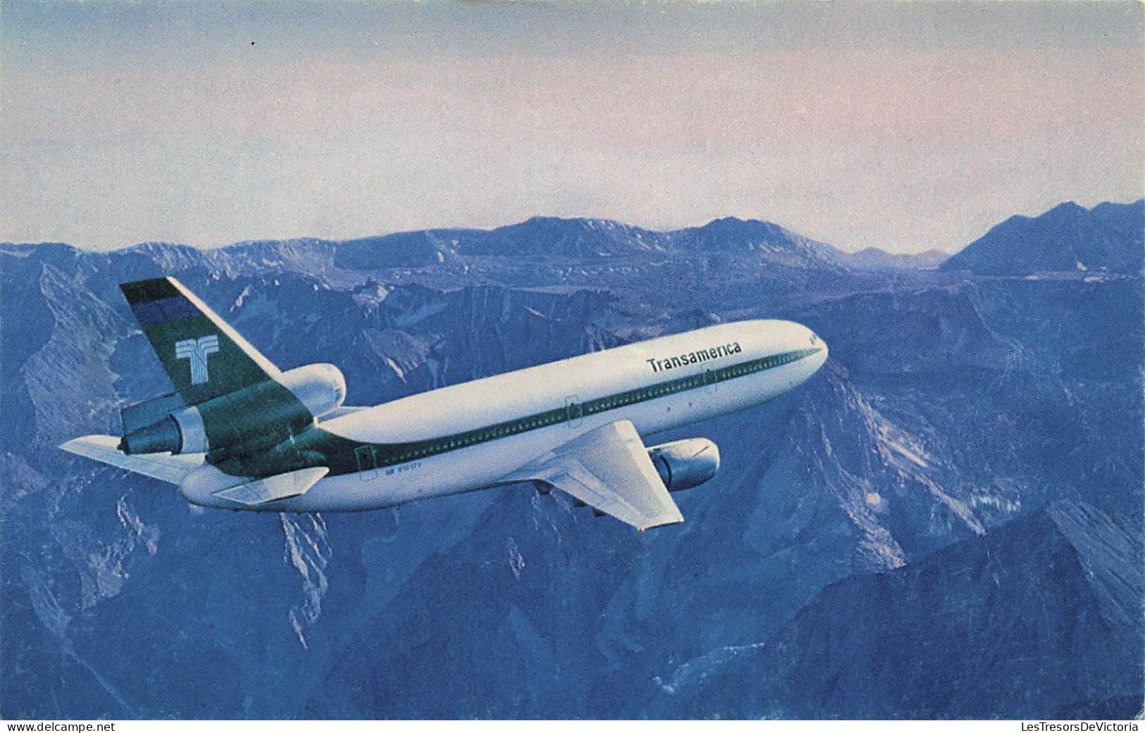 TRANSPORTS - Aviation - Avions - Transamerica Airlines - Carte Postale - 1946-....: Modern Tijdperk