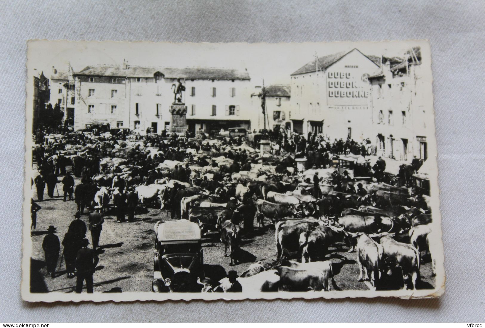 Cpsm 1954, Châteauneuf De Randon, La Foire, Lozère 48 - Chateauneuf De Randon