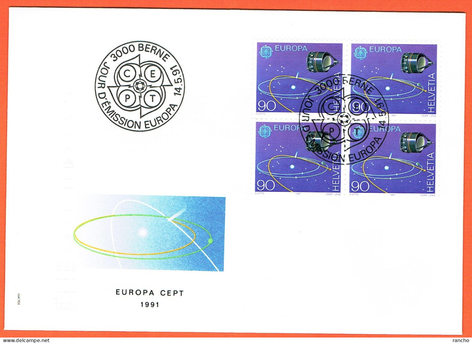 5xFDC EUROPA . COLLECTION SERIE+TIMBRES ISOLES+BLOC DE 4 C/.S.B.K. Nr:812/13. Y&TELLIER Nr:1372/73. MICHEL Nr:1444/45. - FDC