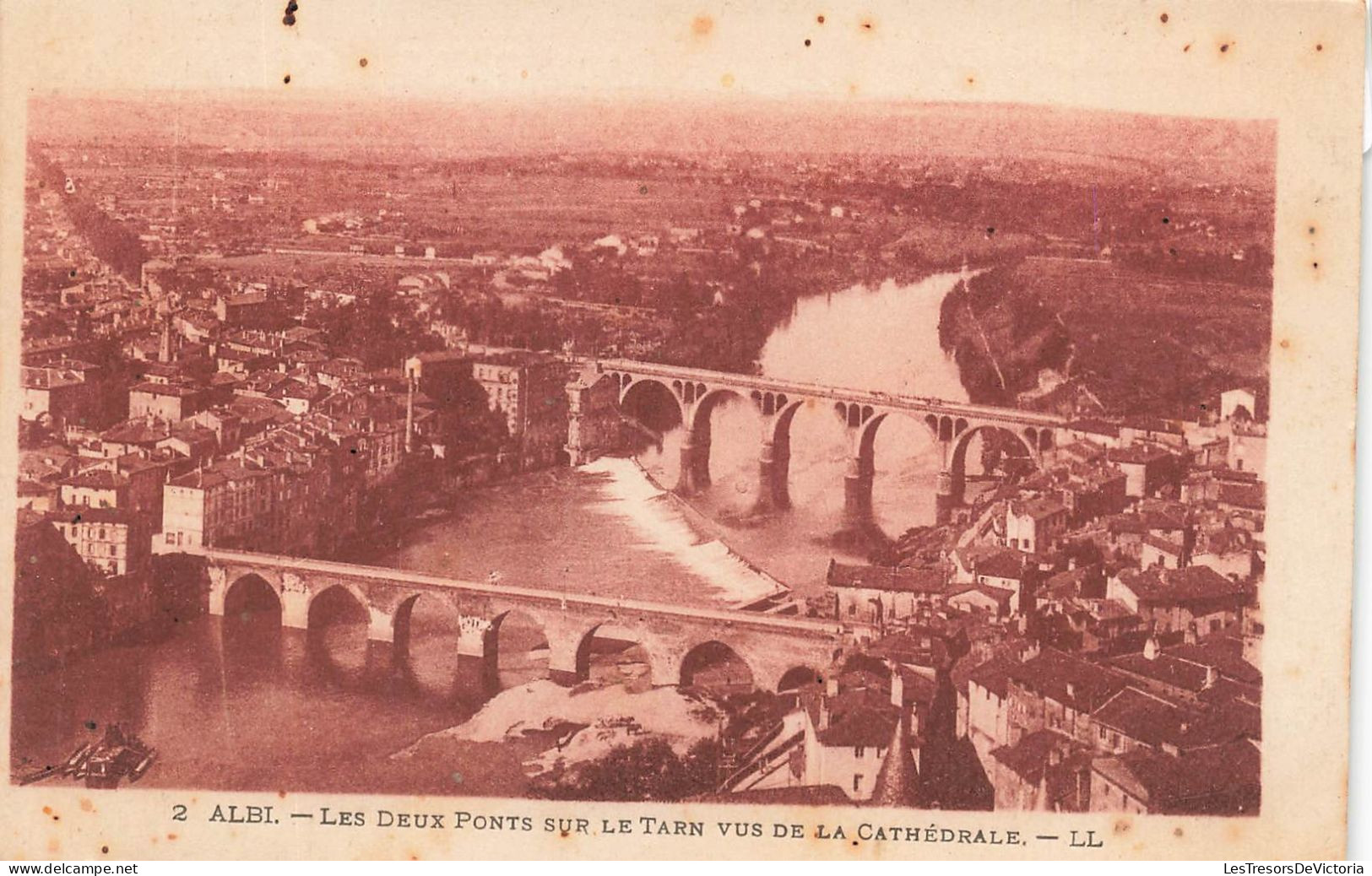 FRANCE - Albi - Sur Les Les Deux Ponts Sur Le Tarn Vus De La Cathédrale - LL - Carte Postale Ancienne - Albi