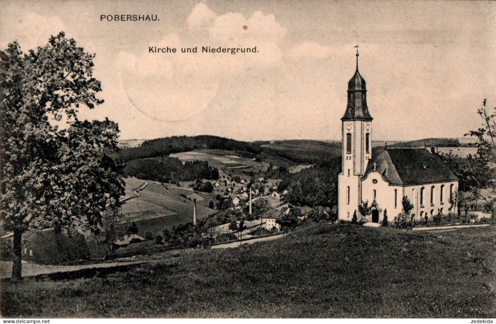 H0075 - Pobershau - Kirche Niedergrund - Paul Knäbchen Zöblitz - Marienberg