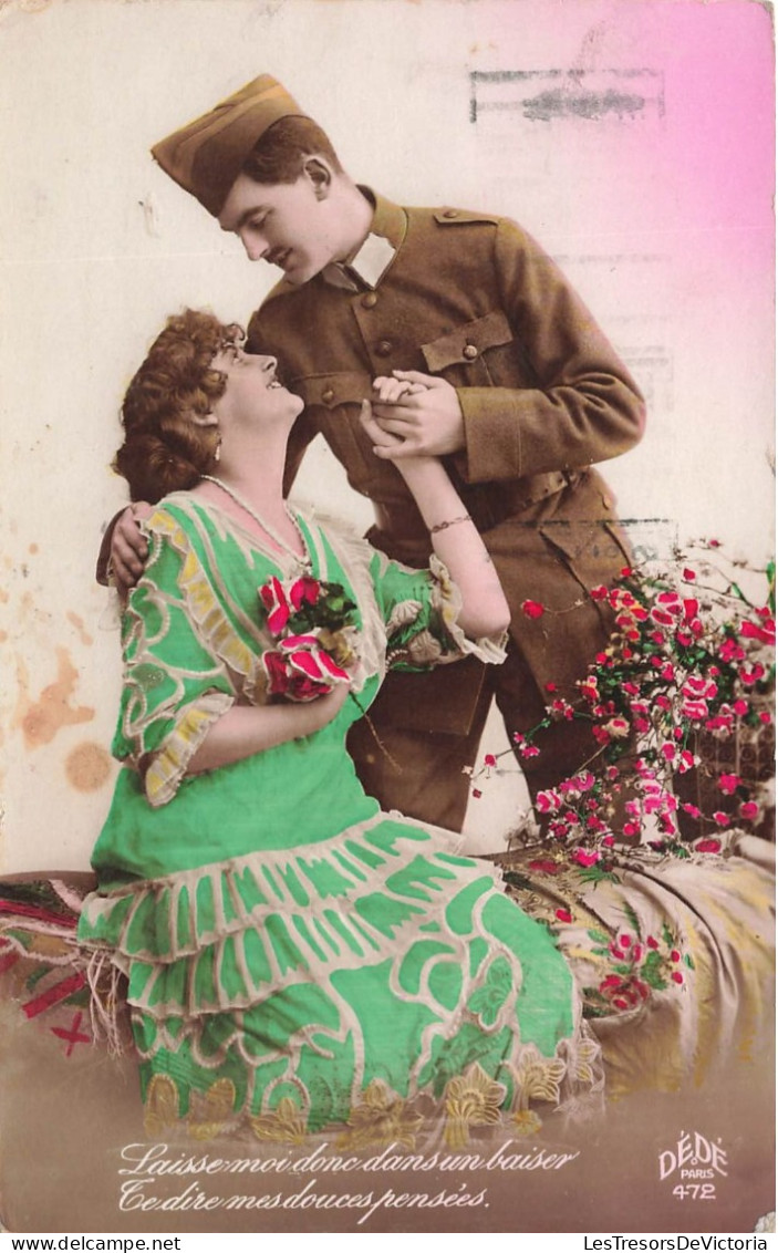 COUPLES - Laisse Moi Donc Dans Un Baiser Te Dire Mes Douces Pensées - Colorisé - Carte Postale Ancienne - Koppels