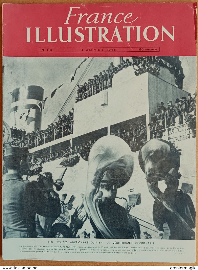 France Illustration N°118 03/01/1948 Ecoles De L'air (Salon-de-Provence)/Rhénanie/Abri D'Hitler/Iles Comores/Chine/ - General Issues