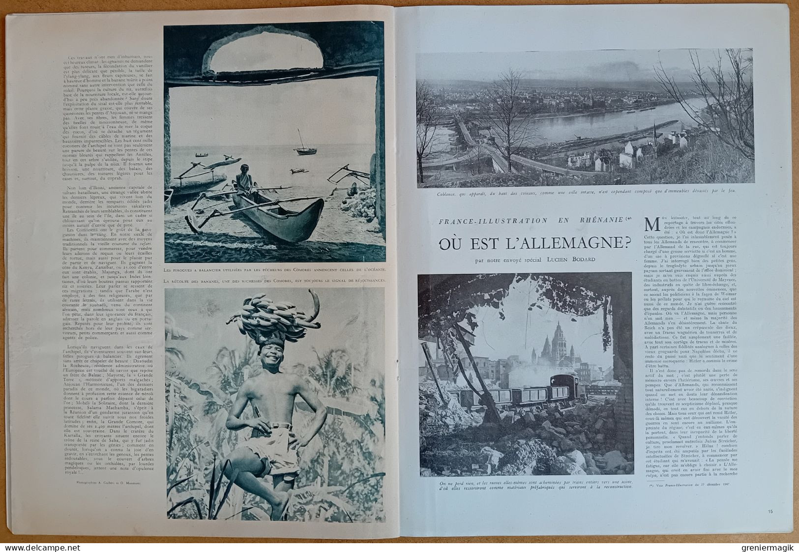 France Illustration N°118 03/01/1948 Ecoles de l'air (Salon-de-Provence)/Rhénanie/Abri d'Hitler/Iles Comores/Chine/