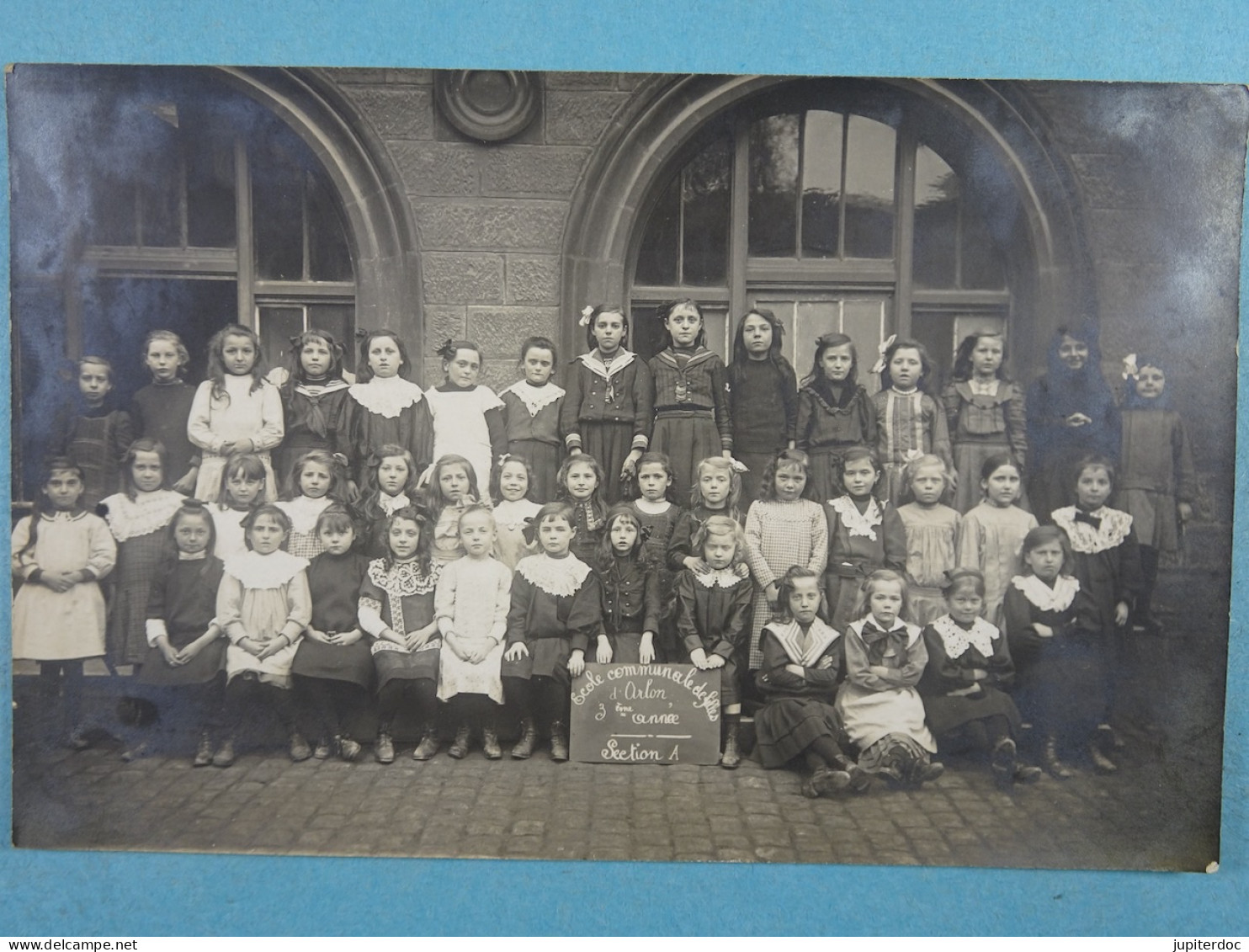 Carte Photo Arlon Ecole Communale Des Filles 3e Année Section A - Arlon