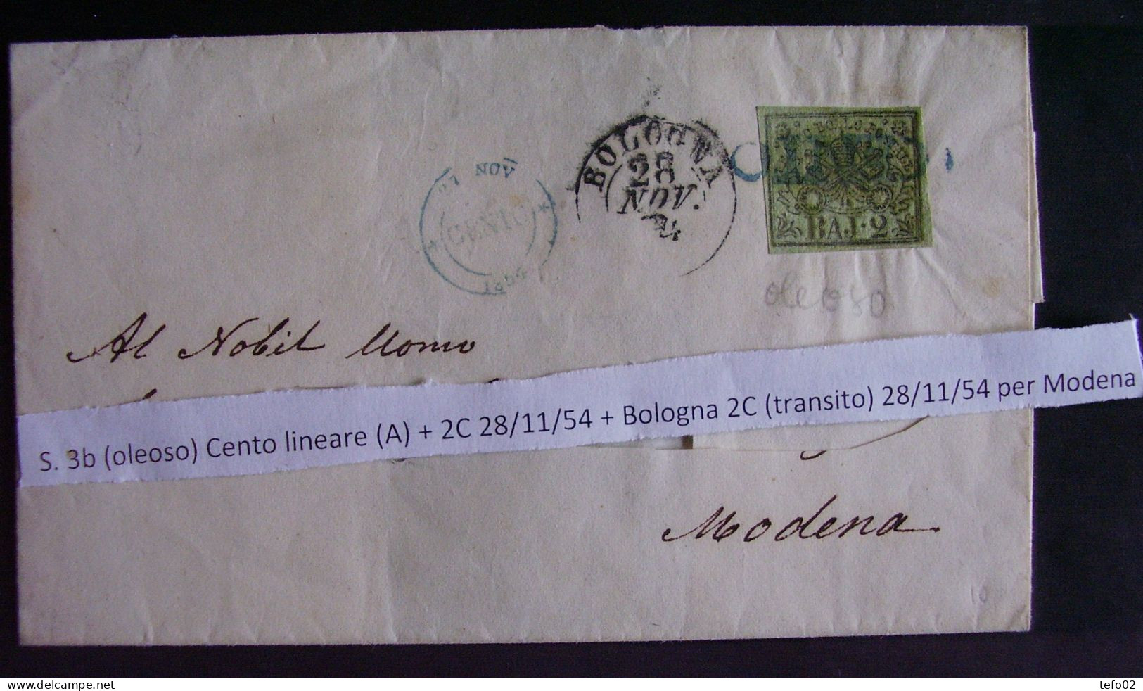 Pontificio Storia postale Romagne Direzioni di Ravenna e Ferrara