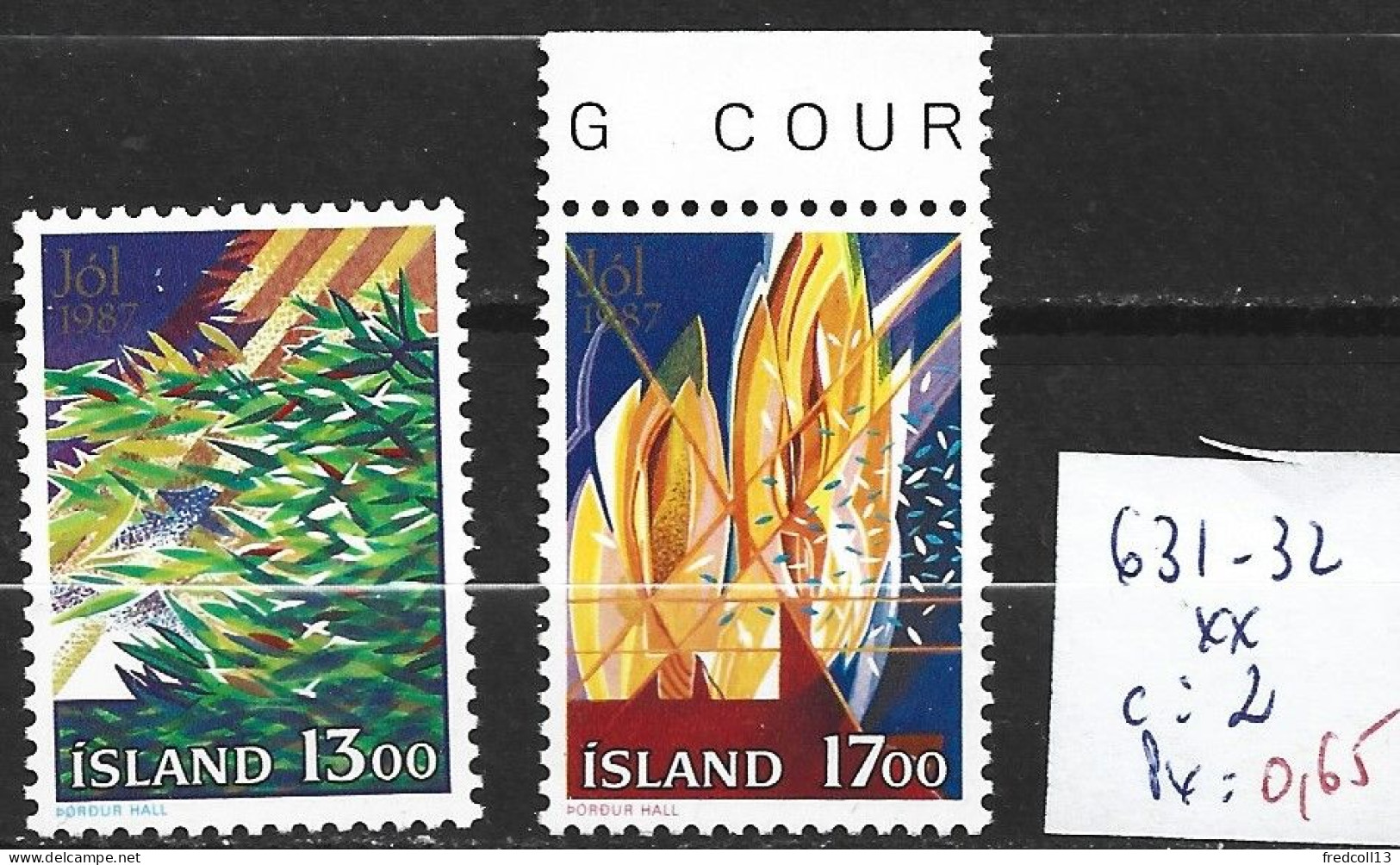 ISLANDE 631-32 ** Côte 2 € - Unused Stamps