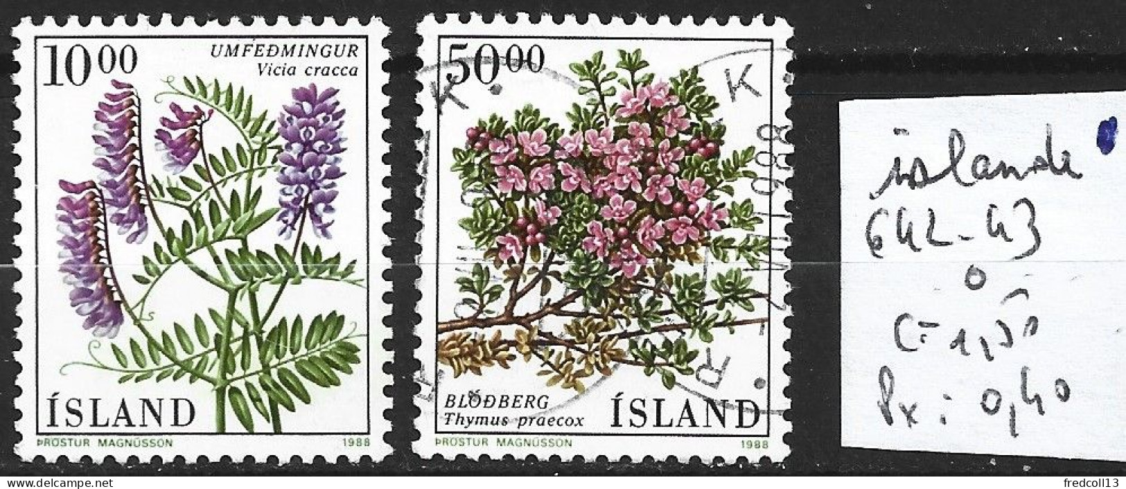 ISLANDE 642-43 Oblitérés Côte 1.50 € - Used Stamps