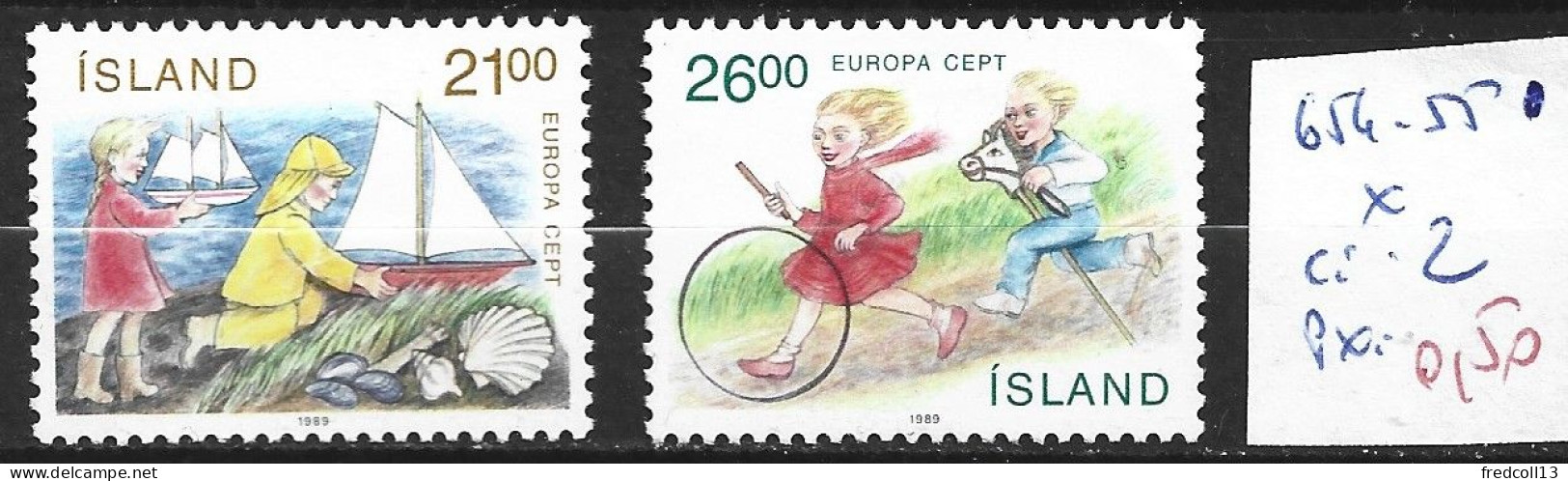 ISLANDE 654-55 ** Côte 2 € - Unused Stamps
