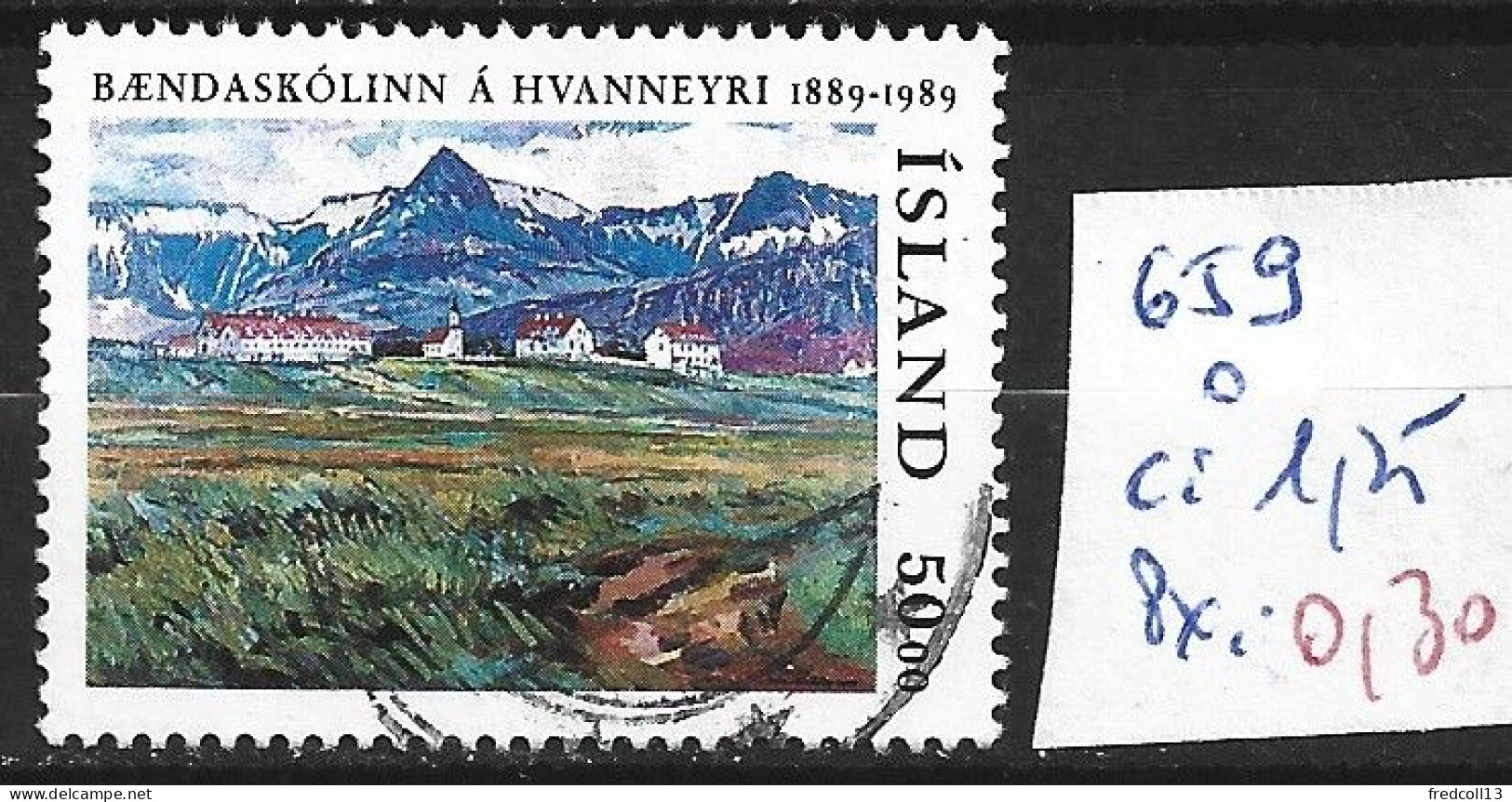 ISLANDE 659 Oblitéré Côte 1.25 € - Used Stamps