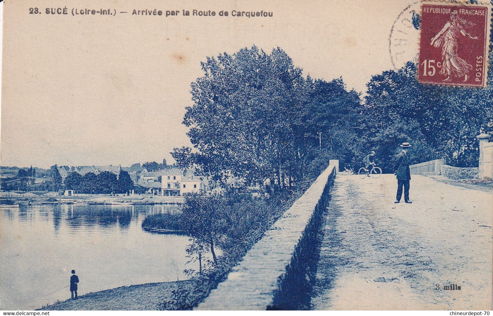 SUCE. Arrivée Route De Carquefou 1924 - Carquefou