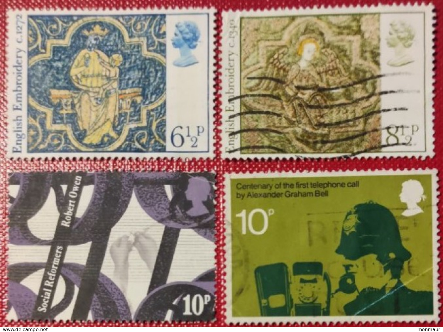 GRAN BRETAGNA 1976 CHRISTMAS-SOCIAL REFORMERS-BELL - Used Stamps