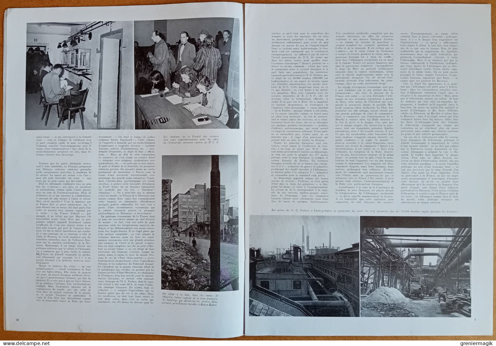 France Illustration N°119 10/01/1948 De Gaulle à Saint-Etienne/Rhénanie/Ecoles De L'air/Victor-Emmanuel III Est Mort - Informations Générales