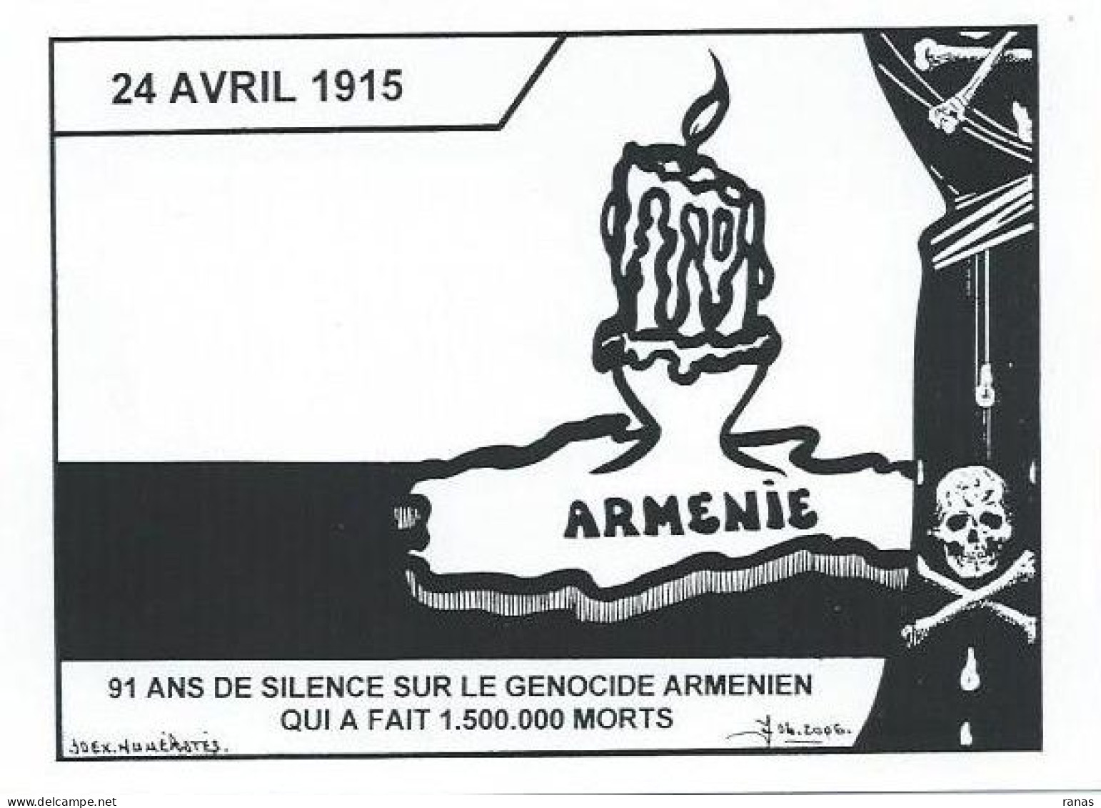 CPM LARDIE JIHEL Arménie Génocide Arménien Turquie Tirage Limité Signé En 30 Exemplaires - Lardie