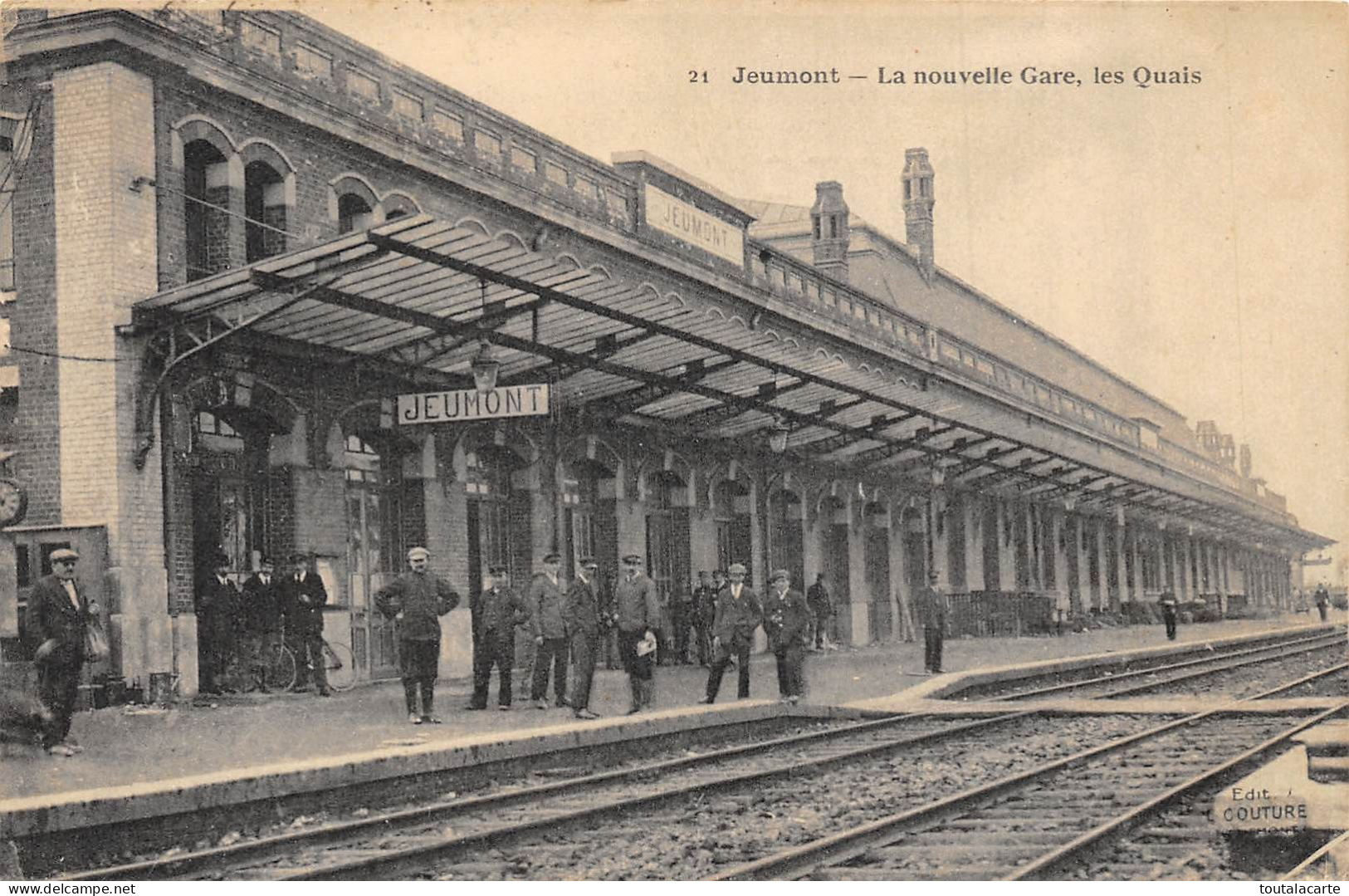 CPA 59 JEUMONT LA NOUVELLE GARE LES QUAIS - Jeumont