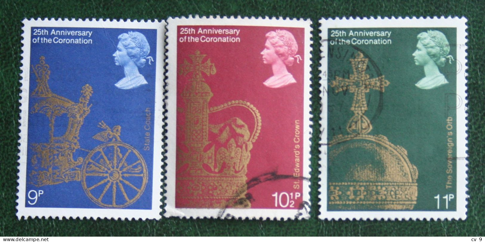 25th Anniv Of Coronation Of Elizabeth II Mi 765-767 1978 Used Gebruikt Oblitere ENGLAND GRANDE-BRETAGNE GB GREAT BRITAIN - Used Stamps