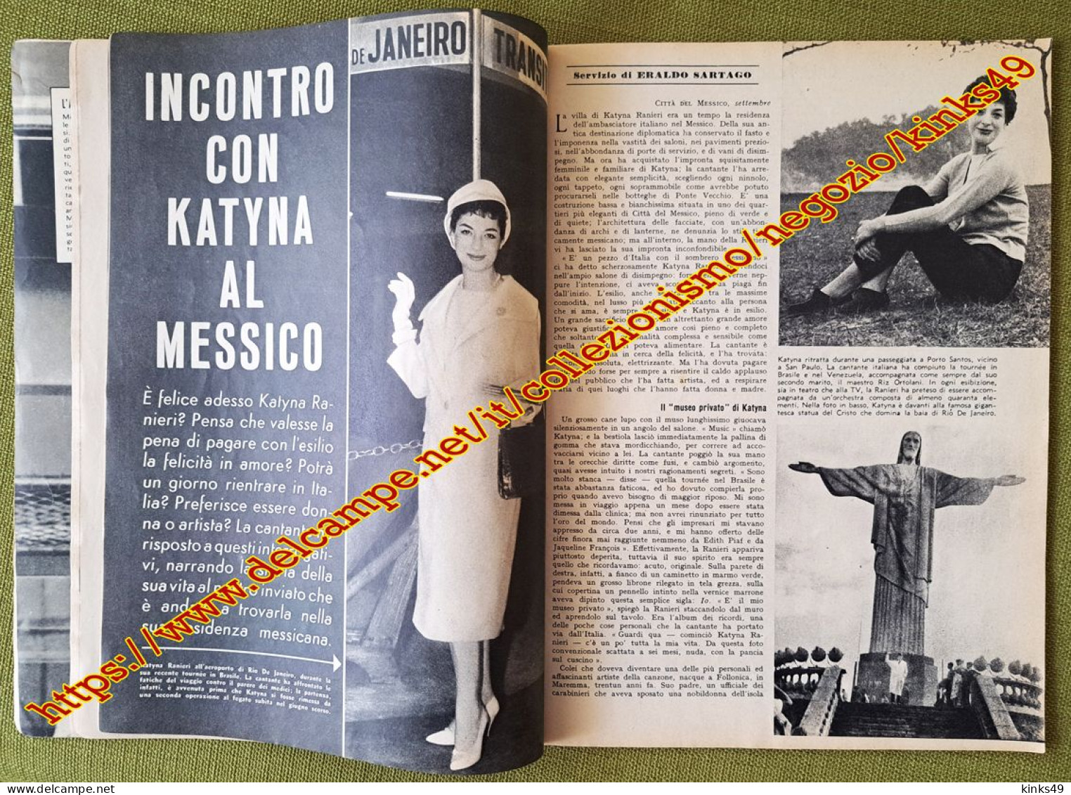 B254> Rivista < SETTENOTE > N° 10 Di OTTOBRE 1958 = Copertina CARLA BONI - Musica