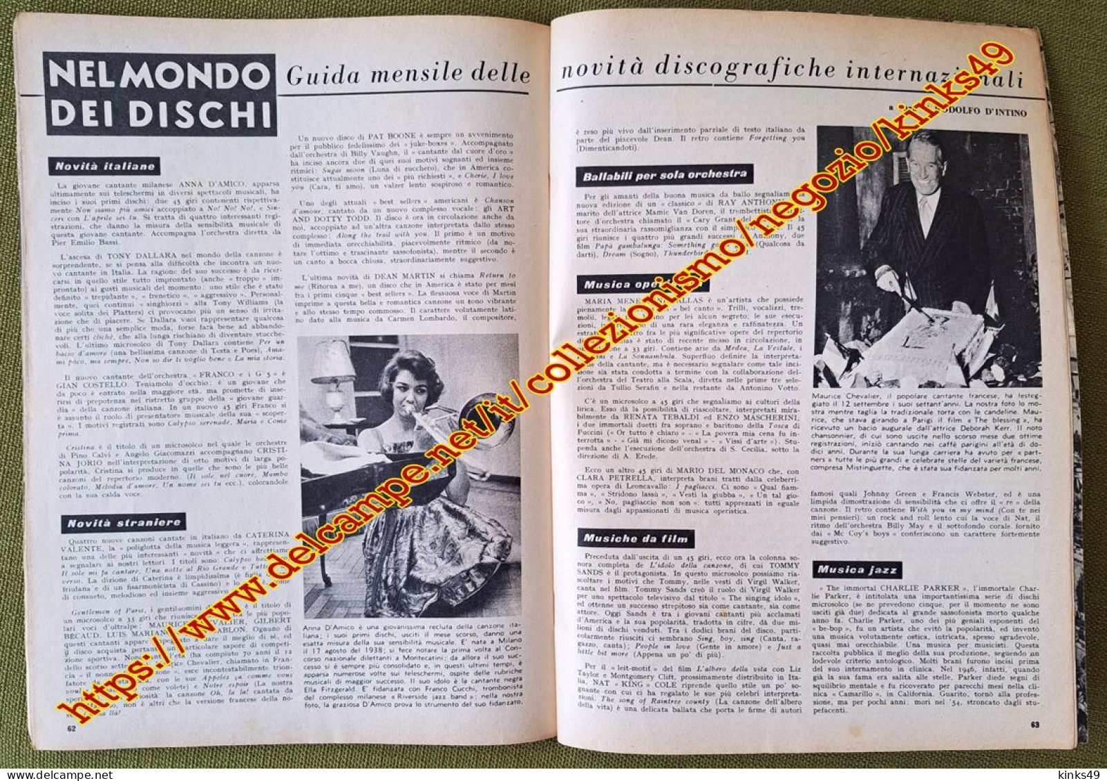 B254> Rivista < SETTENOTE > N° 10 di OTTOBRE 1958 = Copertina CARLA BONI