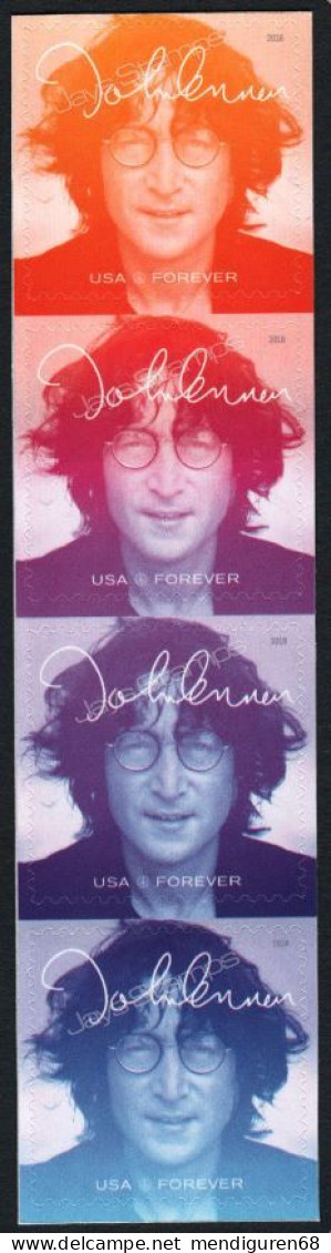 VEREINIGTE STAATEN ETATS UNIS USA 2018 JOHN LENNON (MUSIC ICONS) SET 4V MNH SC 5312-15 MI 5532-35 YT 5150-53 - Neufs