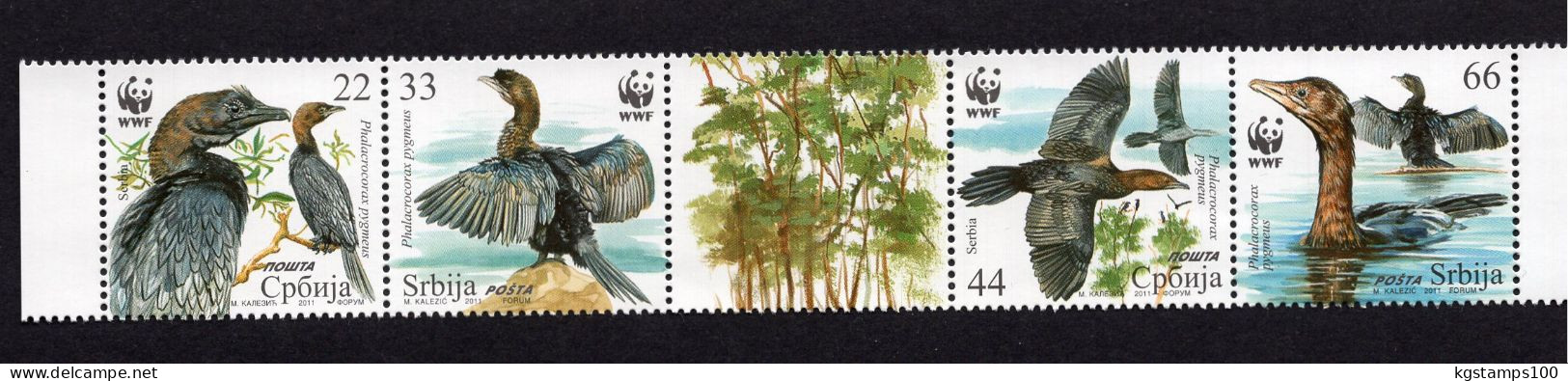 SERBIA 2011 SEABIRDS 4 STAMPS** - Collections, Lots & Series