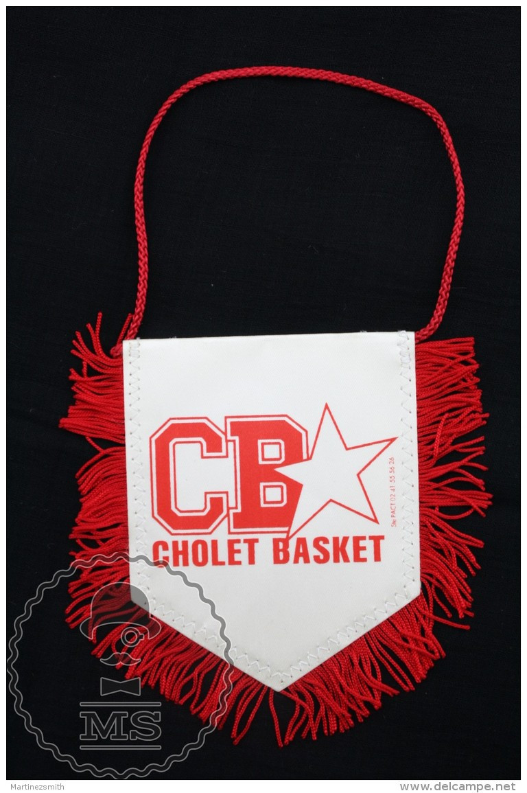 Sport Advertising  CB Cholet Basket - France Pennant/ Flag/ Fanion - Kleding, Souvenirs & Andere