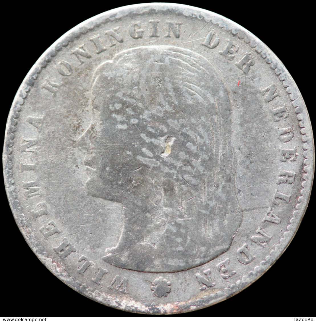 LaZooRo: Netherlands 25 Cents 1897 VF - Silver - 25 Centavos