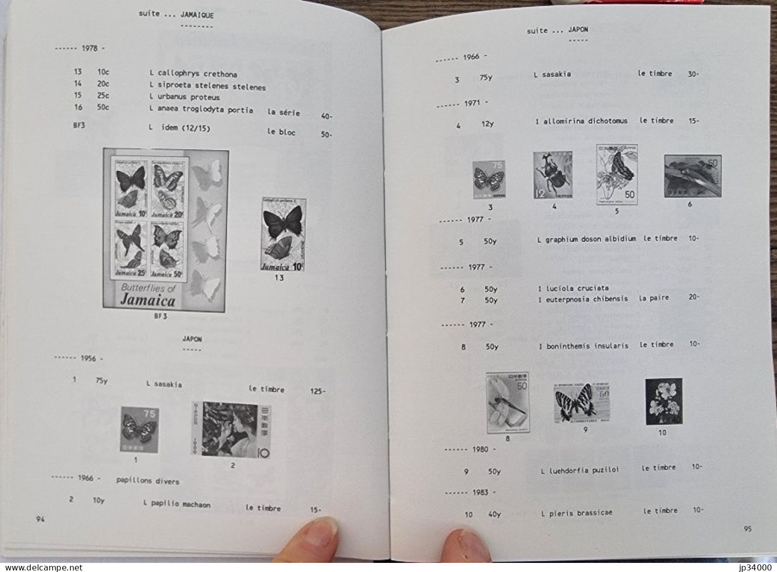 Catalogue A.P.I. De Timbres Poste "Insectes Et Arachnides" Du Monde Entier. 1989 - Thématiques