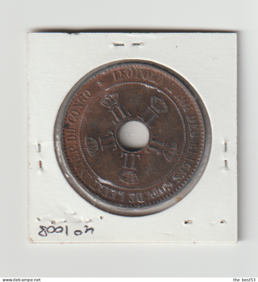 Congo Belge -  10 Centimes  -  1889  -  Sup+ - 1934-1945: Leopold III.