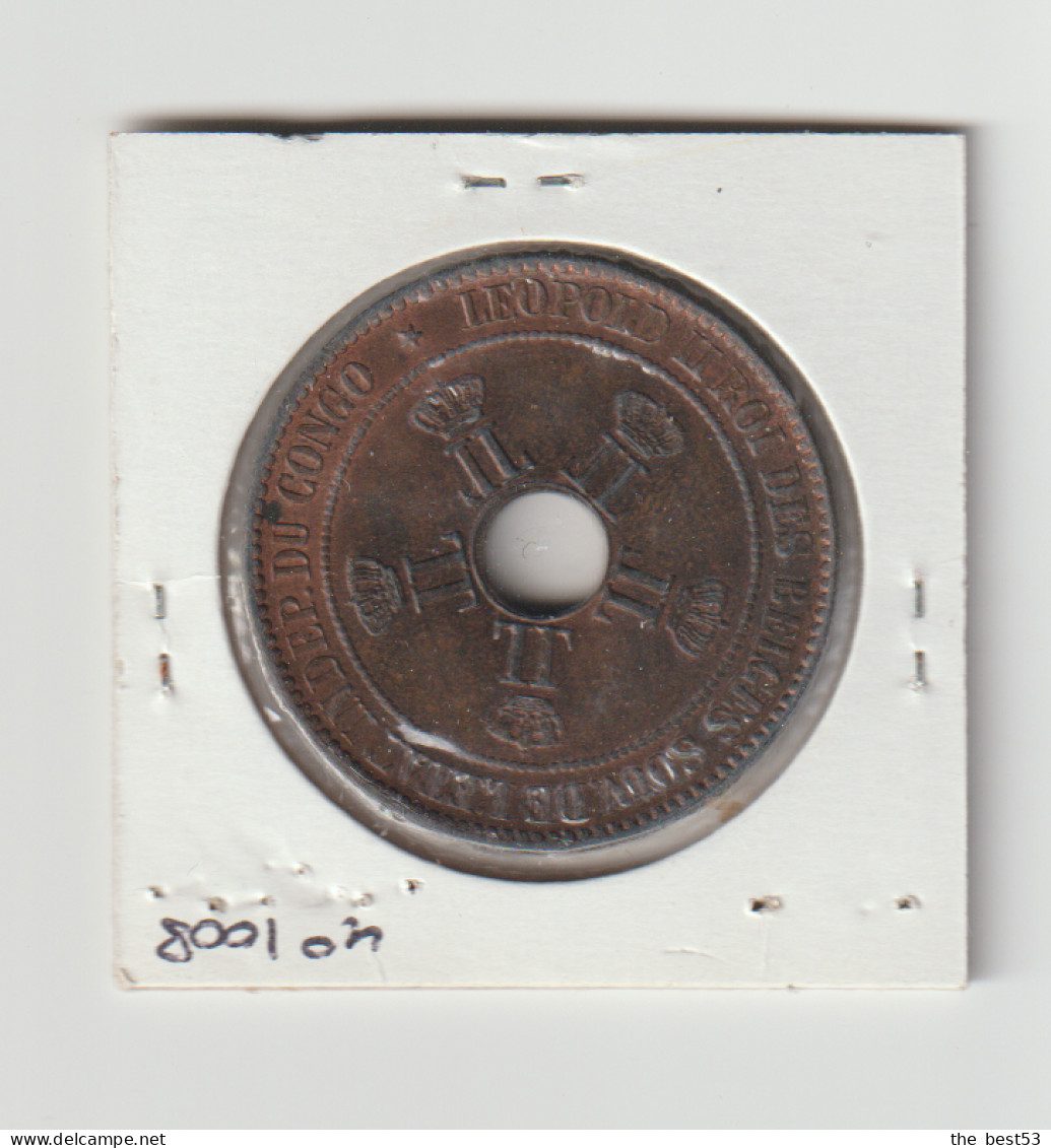 Congo Belge -  10 Centimes  -  1889  -  Sup+ - 1934-1945: Leopoldo III