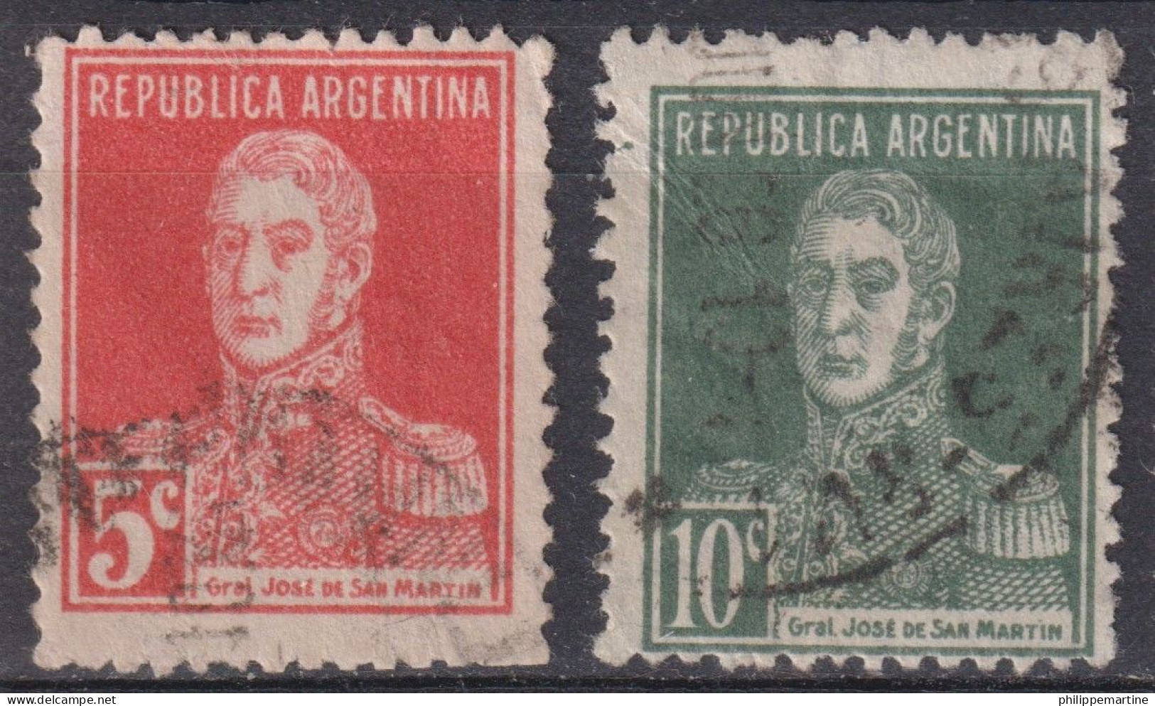 Argentine 1923-32 - YT 301 Et 302 (o) - Usados