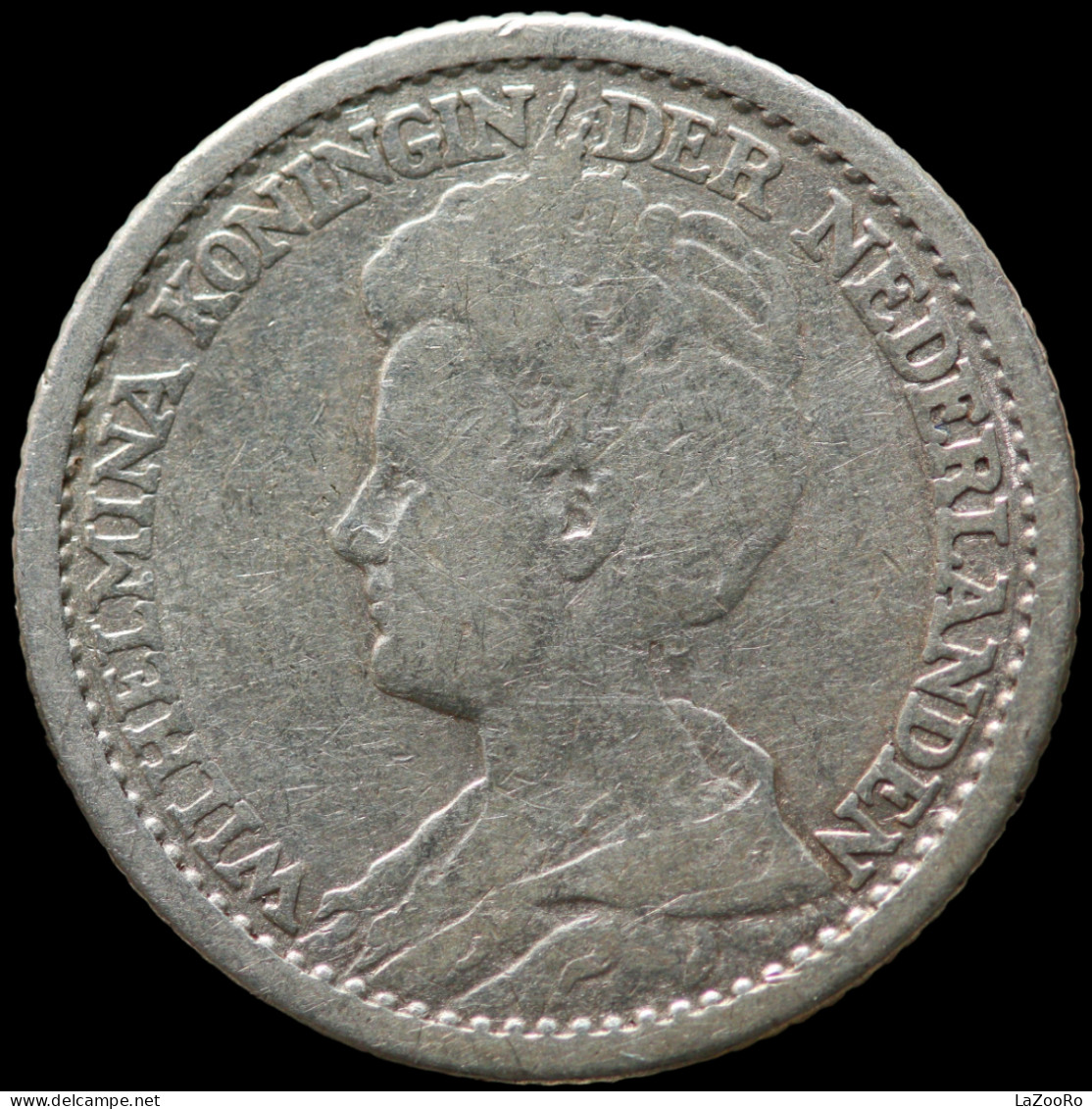 LaZooRo: Netherlands 25 Cents 1914 VF / XF - Silver - 25 Centavos