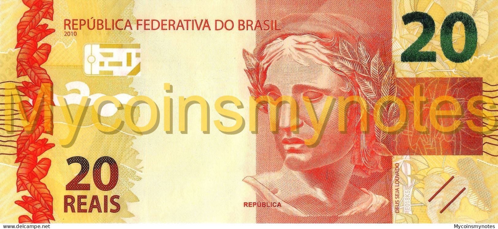 BRAZIL, 20 REAIS, 2021, Prefix JI, P-New (Not Yet In Catalog), New Signature, UNC - Brazil