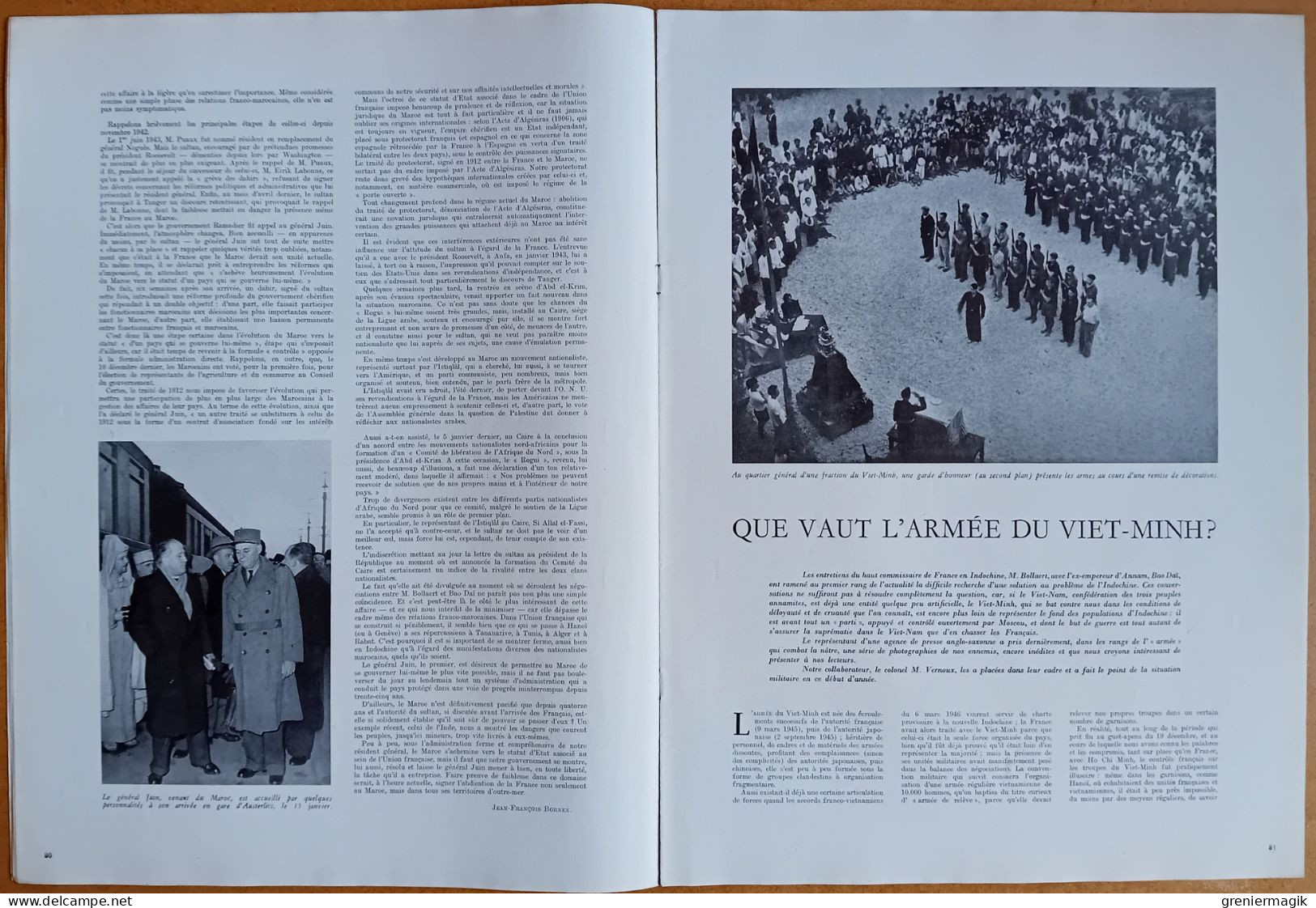 France Illustration N°121 24/01/1948 Birmanie/Que Vaut L'armée Viet-minh/Marseille Antique/Etablissements De L'Inde - Algemene Informatie