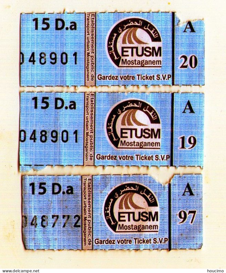 Ticket De Bus Public - Monde