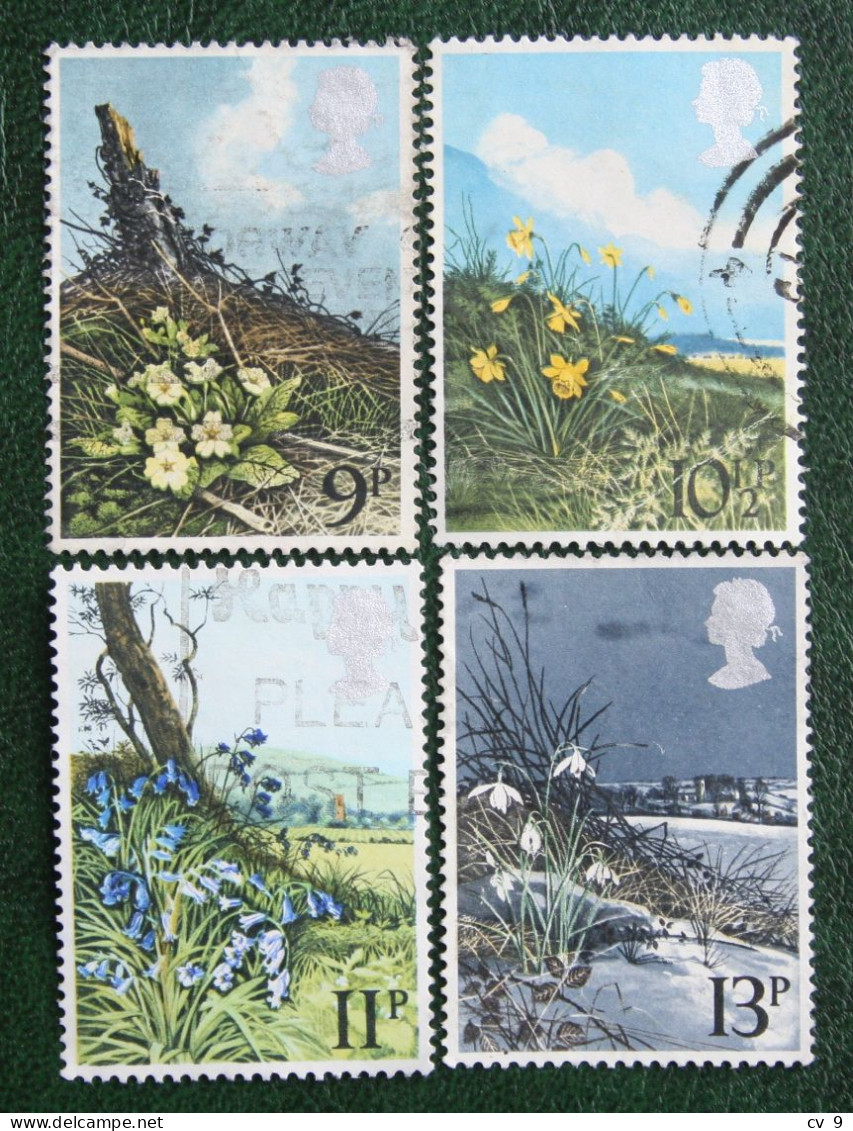 Wild Flowers Fleur Blumen (Mi 785-788) 1979 Used Gebruikt Oblitere ENGLAND GRANDE-BRETAGNE GB GREAT BRITAIN - Used Stamps