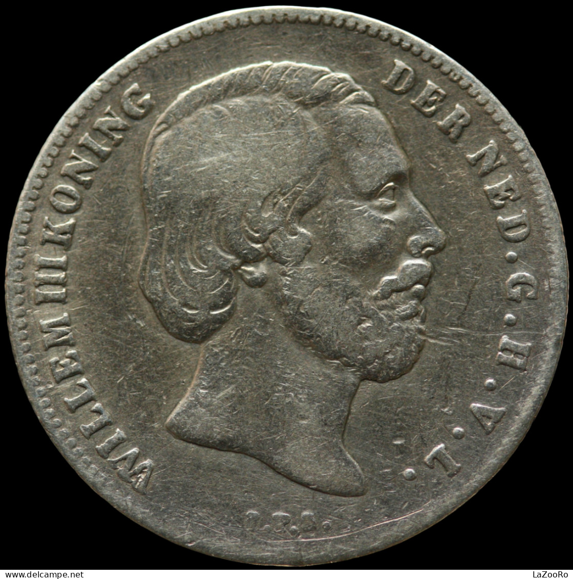 LaZooRo: Netherlands 1/2 Gulden 50 Cents 1858 VF / XF - Silver - 1849-1890: Willem III.