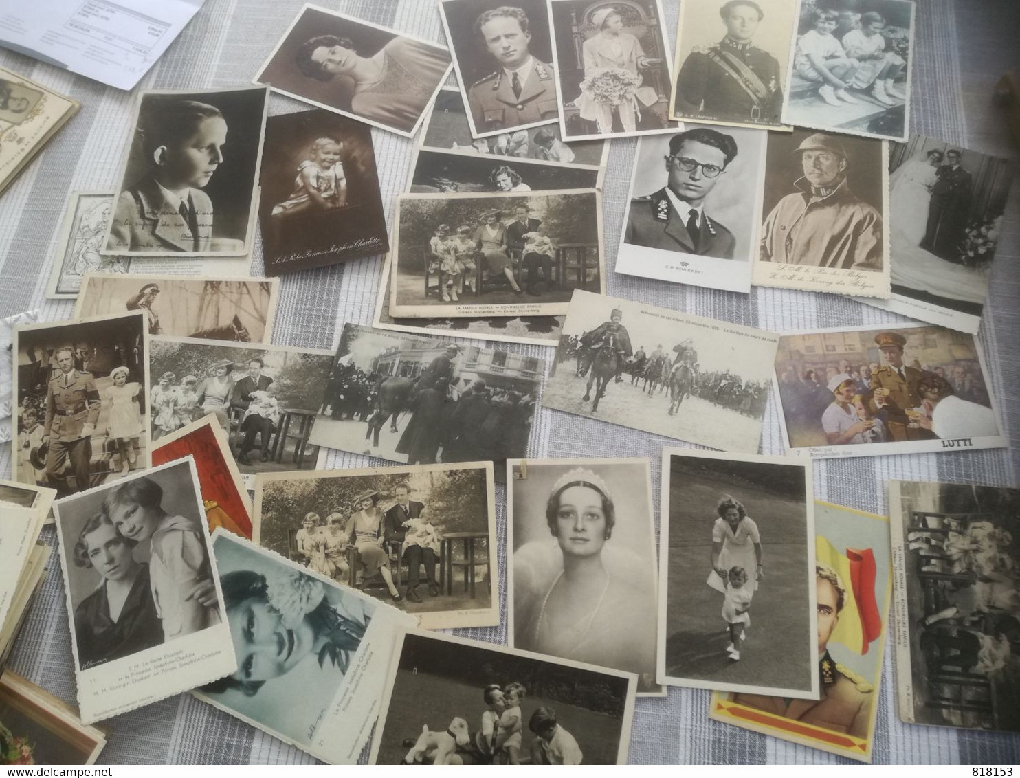 203 Oude Postkaarten, Foto's En Zeldzame Fotokaarten Koninklijke Familie België ; Veel Geschreven En Gezegeld - 100 - 499 Cartes