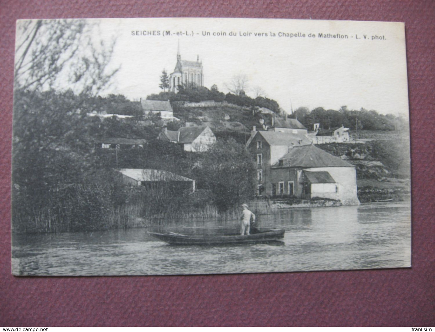 CPA 49 SEICHES Un Coin Du Loir Vers La Chapelle De Matheflon - Seiches Sur Le Loir