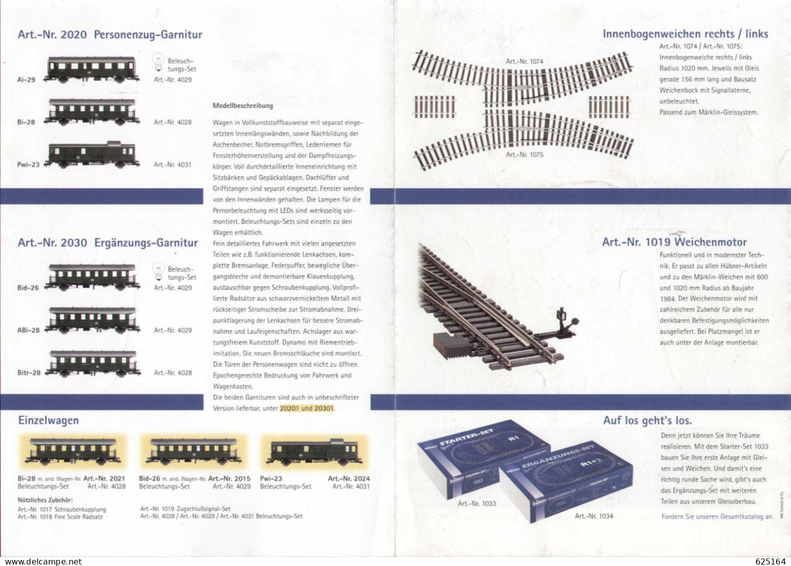 Catalogue HÜBNER 1998/99  Neuheiten Herbst/Winter - Spur 1  1:32 - Duits