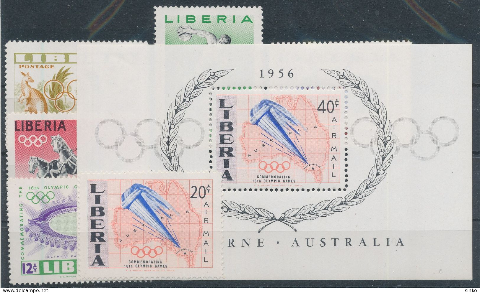 1956. Liberia - Olympics - Zomer 1956: Melbourne