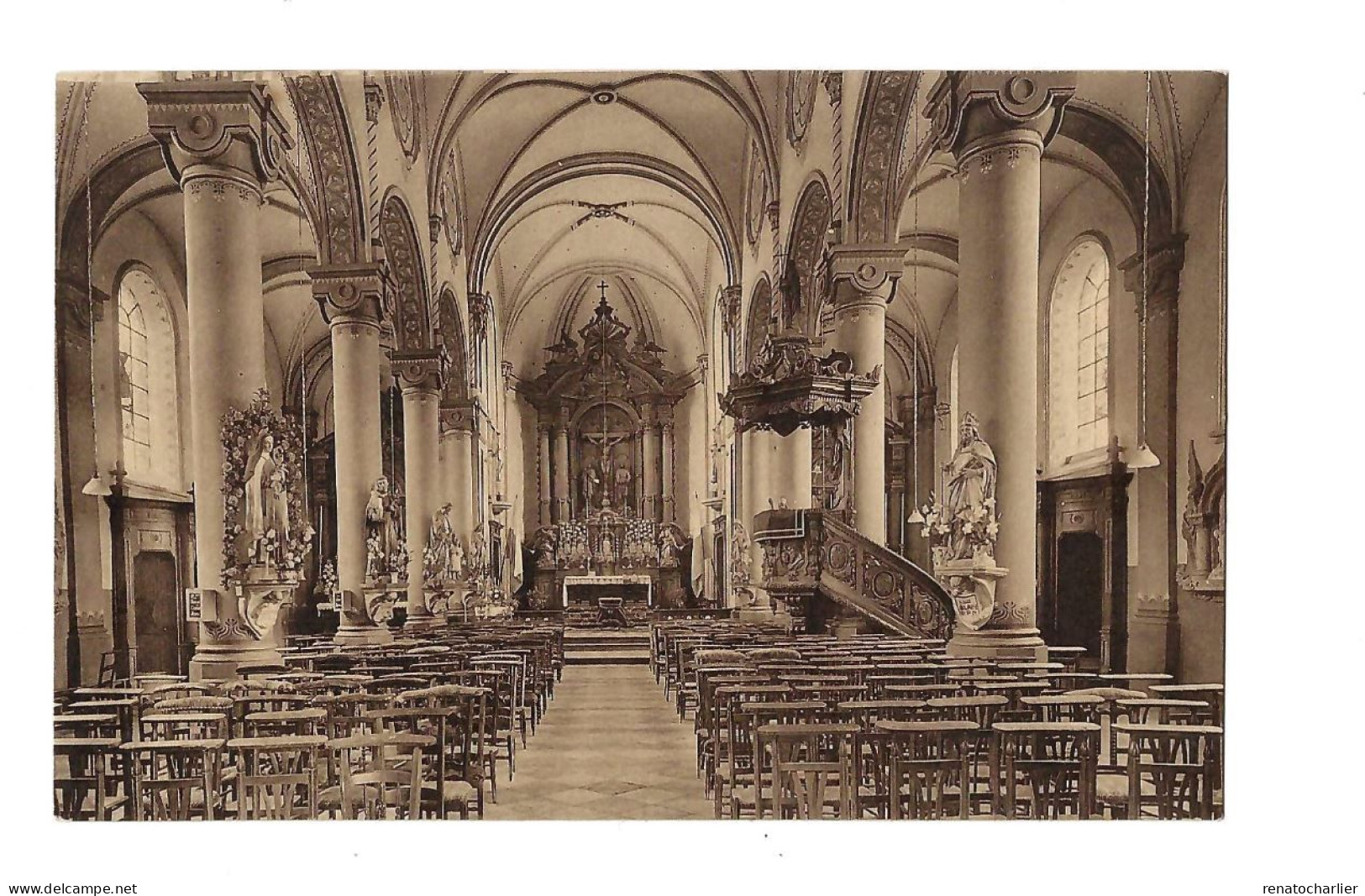 Ville-en-Warêt.Intérieur De L'église. - Andenne