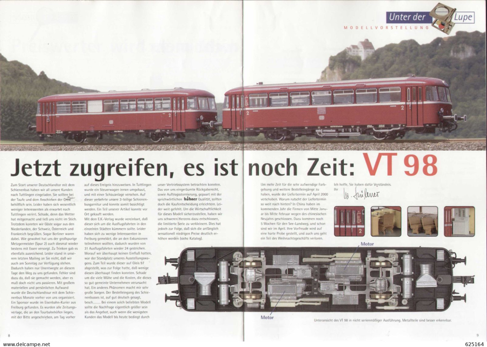 Catalogue HÜBNER 1999. 3 - Gleisdreiech - Spur 1  1:32 - Allemand